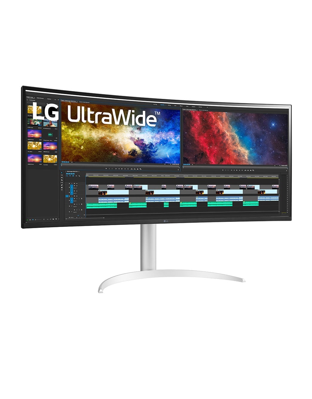 LG 38WK95C-W 37.5型 曲面 3840×1600 USB-C 37.5