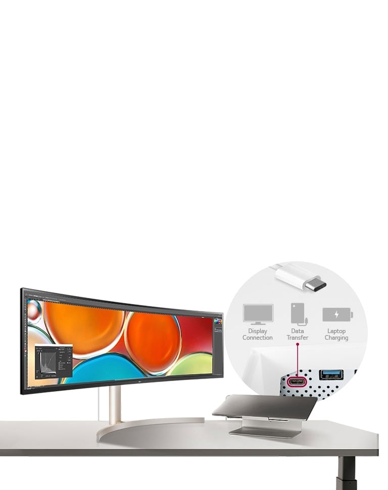 LG Monitor モニター ディスプレイ 49WL95C-W LG 49WL95C-W 49 Inch 32:9 UltraWide Dual QHD IPS Curved LED
