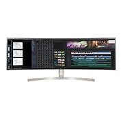 LG 49WL95C-W 49 Inch 32:9 UltraWide Dual QHD IPS Curved LED Monitor with HDR 10, 49WL95C-WY