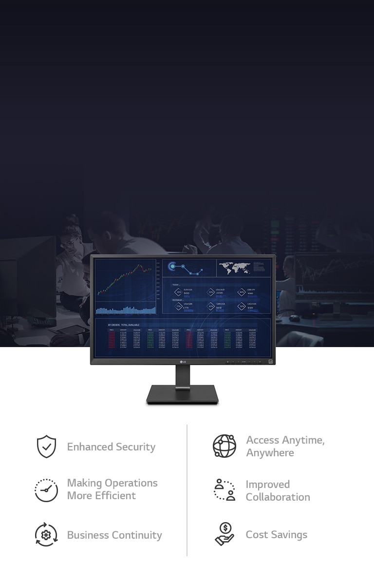 With Cloud computing, you can expect  Enhanced Security, Access Anytime, Anywhere, Making Operations More Efficient, Improved Collaboration, Business Continuity and Cost Savings.