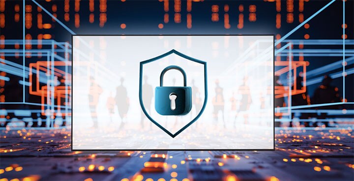 The UH5N-E provides security features to protect important data from external access or attacks