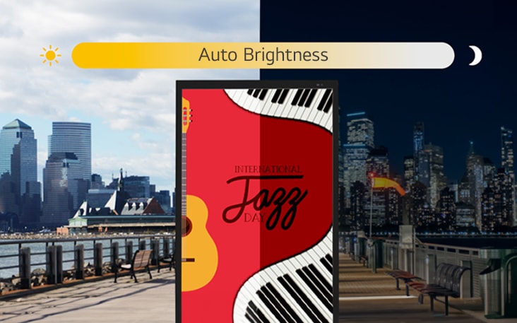 The XE3P screen can adjust its brightness automatically according to the ambient light.	