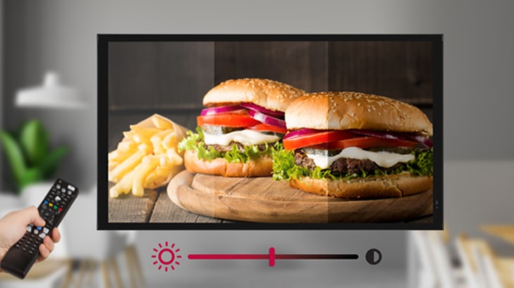 The user is managing the power consumption of the XE3P display efficiently using preset brightness settings.	