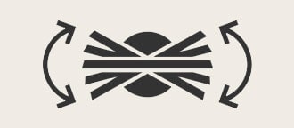 The monitor offering swivel adjustment.