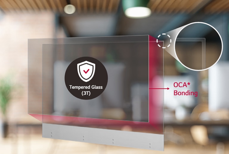 Attach thin and transparent tempered glass to the screen to maximize product protection and user safety.