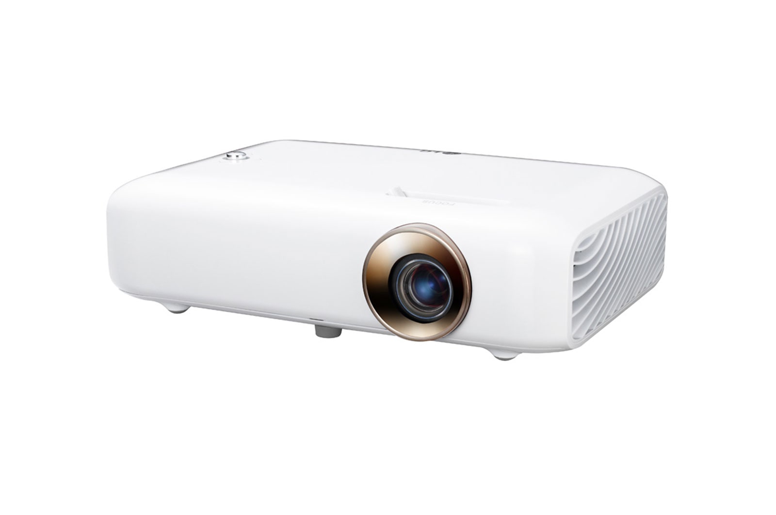 Front view of Minibeam LED Projector with Built-In Battery, Bluetooth Sound Out and Screen Share PH550