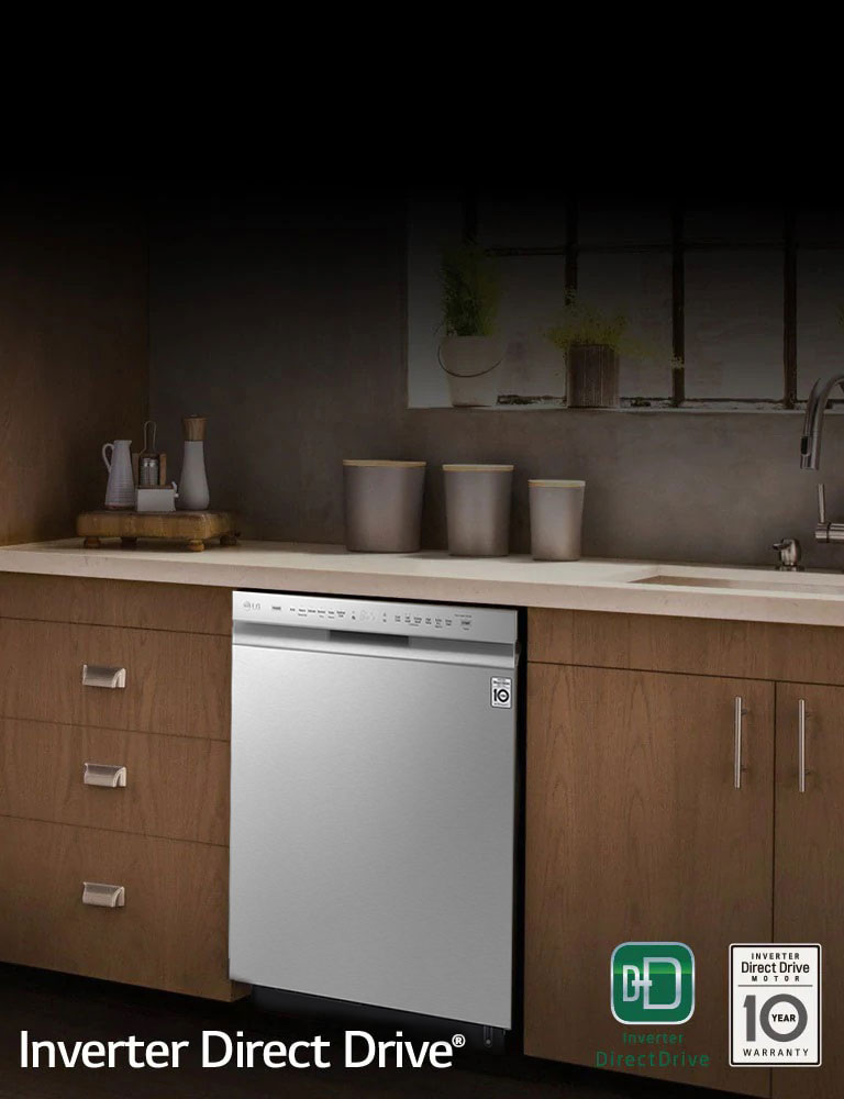 LDFN4542S by LG - Front Control Dishwasher with QuadWash™