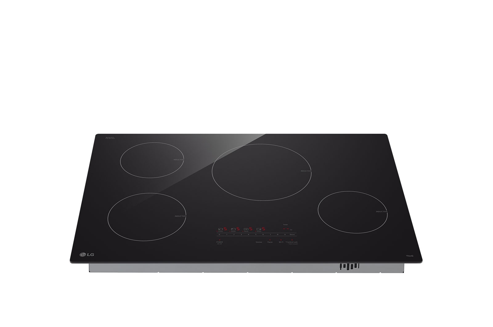 Front view of 6.3 cu. ft. 30” Smart Induction Cooktop, Slide-in Range with InstaView®, ProBake Convection®, Air Fry, and Air Sous Vide CBIH3013B