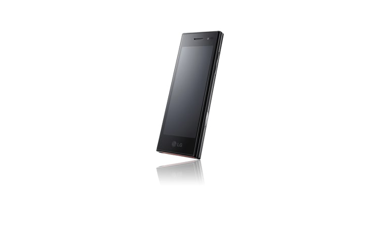Front view of New Chocolate | Mobile Phone with 4.0 inch, WVGA TFT touchscreen, Dual Screen UI, 5 MP Camera BL40