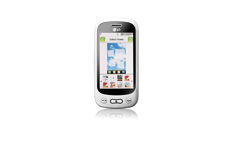 Front view of Neon2 | QWERTY keyboard with 5 hotkeys that makes it easy to access applications like instant messaging, MobileMail and social networks GT350
