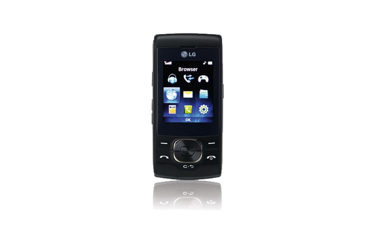 Front view of Sway | 2.0 inch screen with stylish slider design, 1.3 MP camera with digital zoom, MP3, bluetooth, internet and MMS GU290