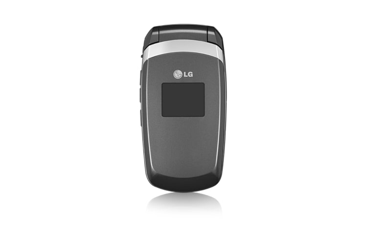 Front view of Mobile phone with Dedicated Text Messaging Key, Slim Design with Internal Antenna and Bluetooth V2.0® Enabled LG160
