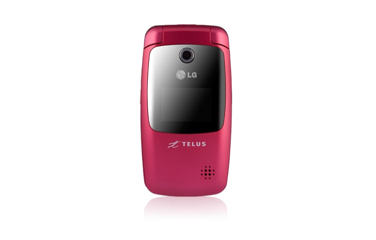Front view of Mobile Phone with Integrated Digital Camera, Bluetooth® Wireless Technology LG285Pink