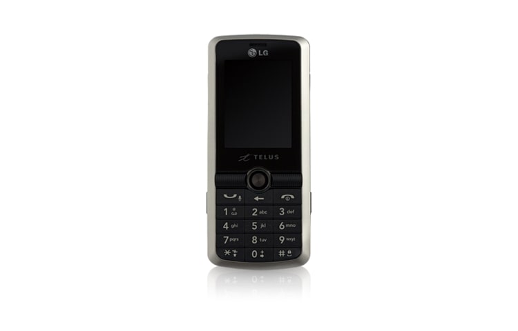 Front view of Instantly share your pictures, using full Bluetooth capabilities. Talk hands-free with one touch speakerphone, sleek compact design. LG7100