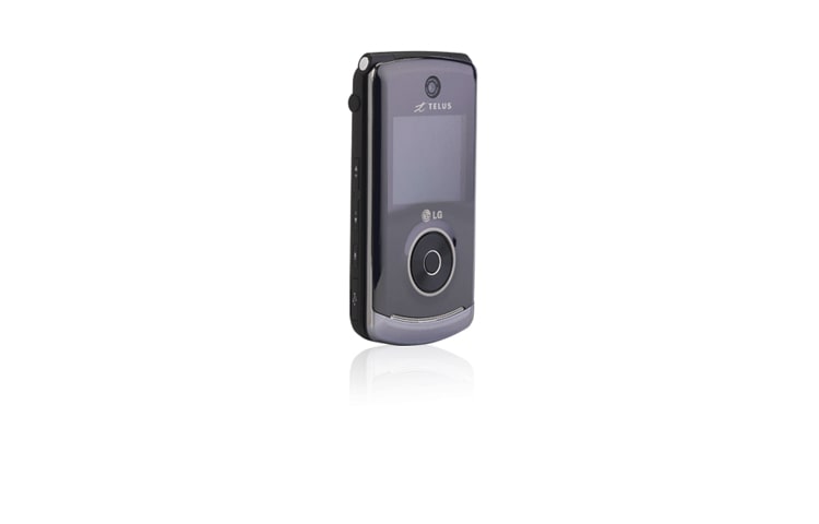 Front view of Built in Music Player with Spinning Jog Dial, Vibe-feedback Touch sensitve controls, TELUS mobile music with MicroSD™ slot, TELUS mobile radio and TELUS mobile TV,Bluetooth® Stereo enabled phone LG8550