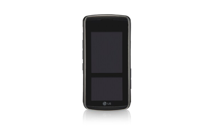 Front view of Mobile Phone with Dual Screens, 2.0 MP Camera, and Music Player LGCX8800