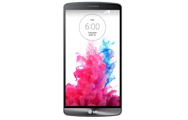 Front view of The latest smartphone in LG’s award-winning G Series is the best smartphone that LG has ever made. LGD852G