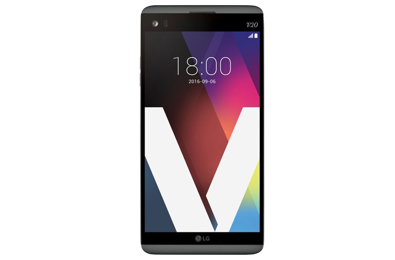 Front view of LG V20 LG V20
