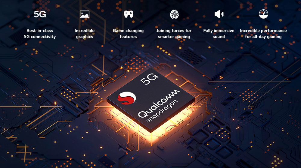 Snapdragon chipset on PCB board.