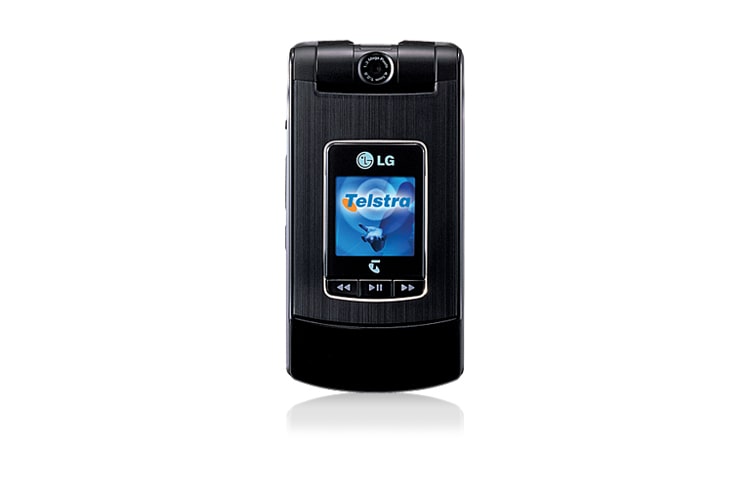 Front view of Mobile phone with Bluetooth® Enabled, Download Capable, Integrated MP3 Player and Multimedia Messaging Service TU500