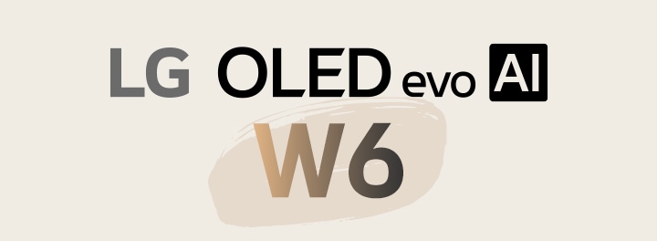 LG OLED evo AI W6 title