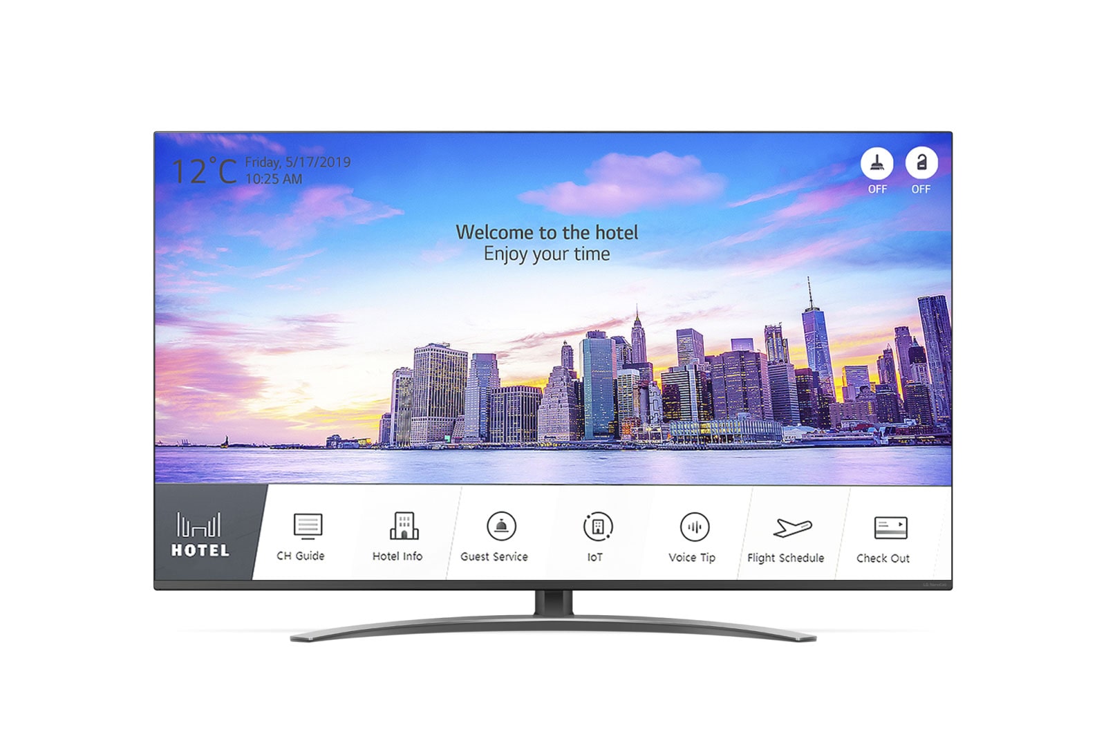 Front view of 65&#34; UHD Hotel TV 65UT770H0UB