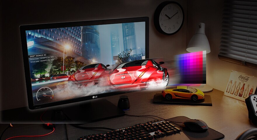 NO COLOR SHIFT OR DISTORTION WITH THE IPS sRGB OVER 99