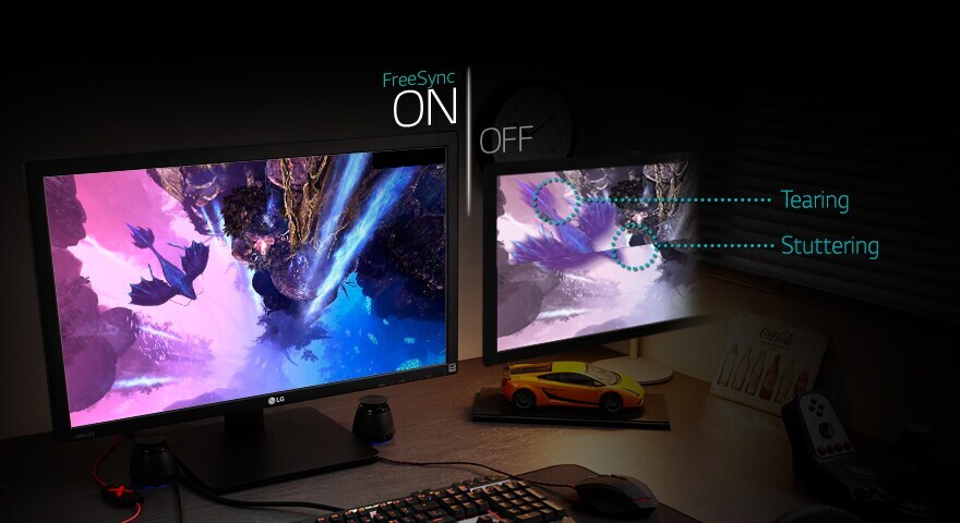 NO IMAGE STUTTERING OR TEARING WITH AMD'S FREESYNC TECHNOLOGY