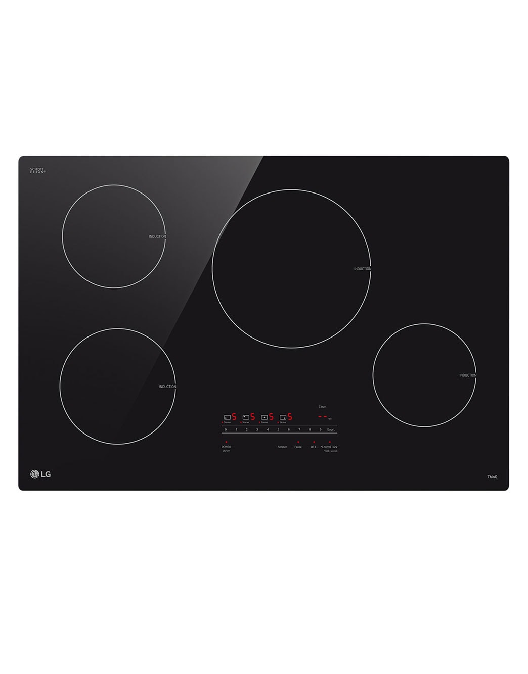 30” Smart Induction Cooktop with UltraHeat™ 4.3kW Element CBIH3013BE