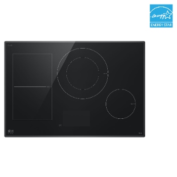 Front view of LG STUDIO 30" Induction Cooktop | UltraHeat<sup>™</sup> 5.0kW Element, 4 Burners CBIS3018BE