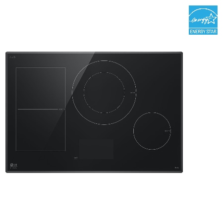 LG STUDIO 30" Induction Cooktop UltraHeat 5.0kW Element, 4 Burners Range Hood