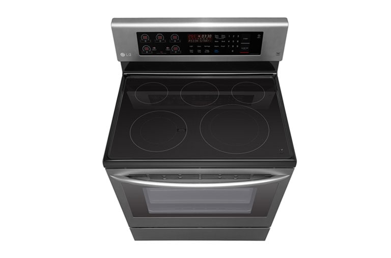 LG 6.3 cu.ft Electric Range with EasyClean® and True Convection, LRE3193BD