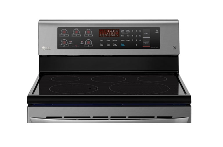 LG 6.3 cu.ft Electric Range with EasyClean® and True Convection, LRE3193BD