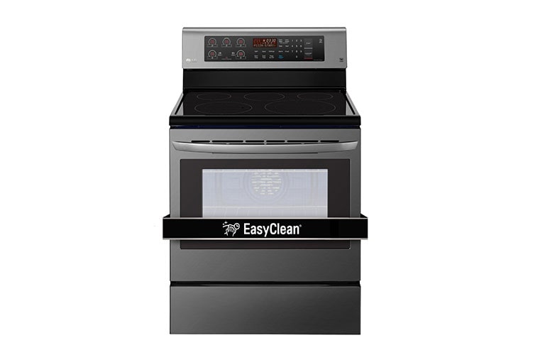 Front view of 6.3 cu.ft Electric Range with EasyClean® and True Convection LRE3193BD