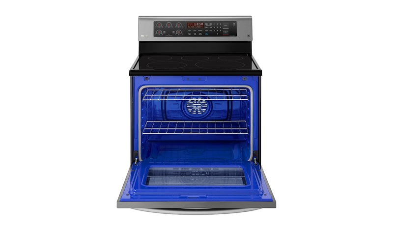 LG 6.3 cu.ft Electric Range with EasyClean® and True Convection, LRE3193BD