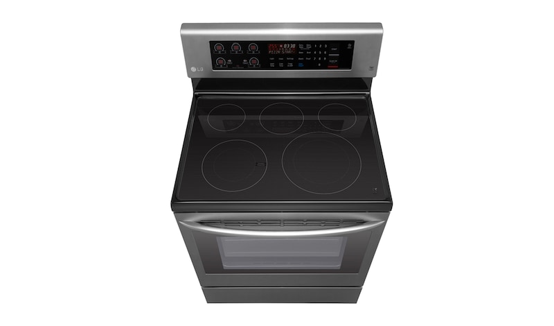 LG 6.3 cu.ft Electric Range with EasyClean® and True Convection, LRE3193BD