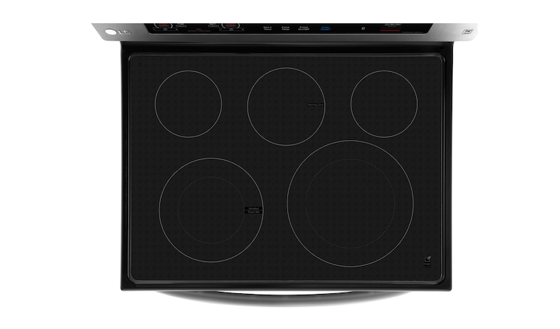 LG 6.3 cu.ft Electric Range with EasyClean® and True Convection, LRE3193BD