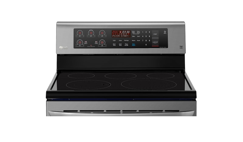 LG 6.3 cu.ft Electric Range with EasyClean® and True Convection, LRE3193BD