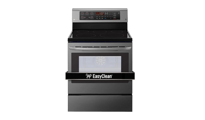 LG 6.3 cu.ft Electric Range with EasyClean® and True Convection, LRE3193BD