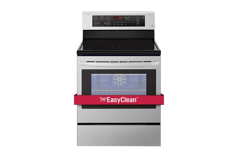 Front view of 6.3 cu.ft Electric Range with EasyClean® and True Convection LRE3193ST