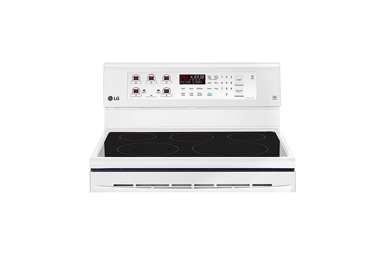 LG 6.3 cu.ft Electric Range with EasyClean® and True Convection, LRE3193SW