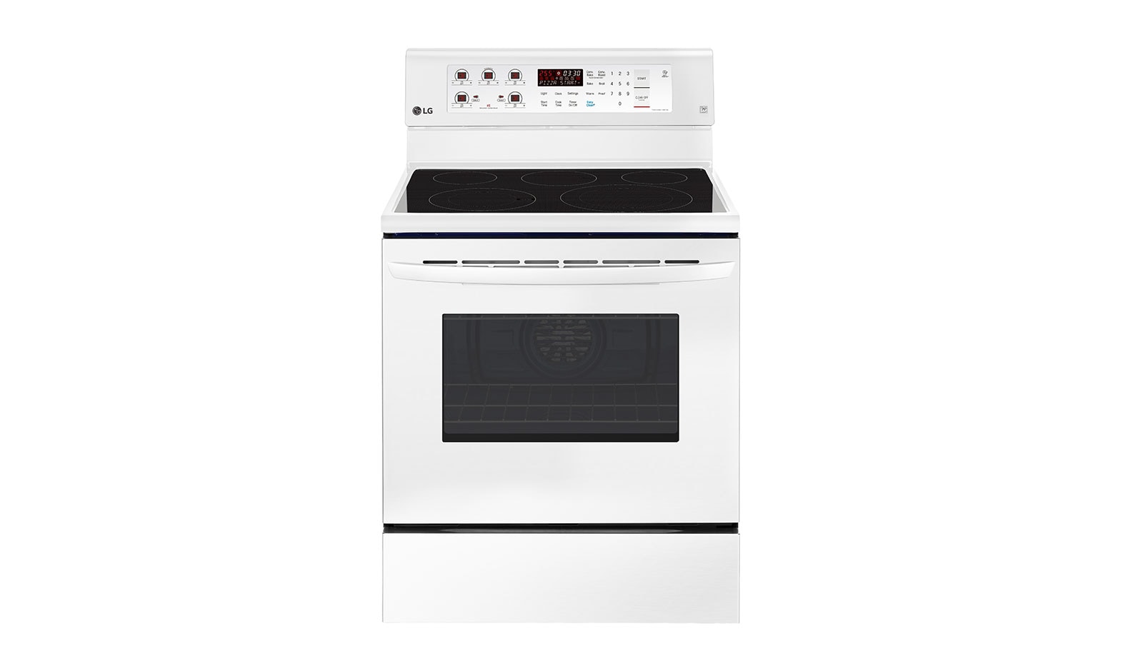 Front view of 6.3 cu.ft Electric Range with EasyClean® and True Convection LRE3193SW