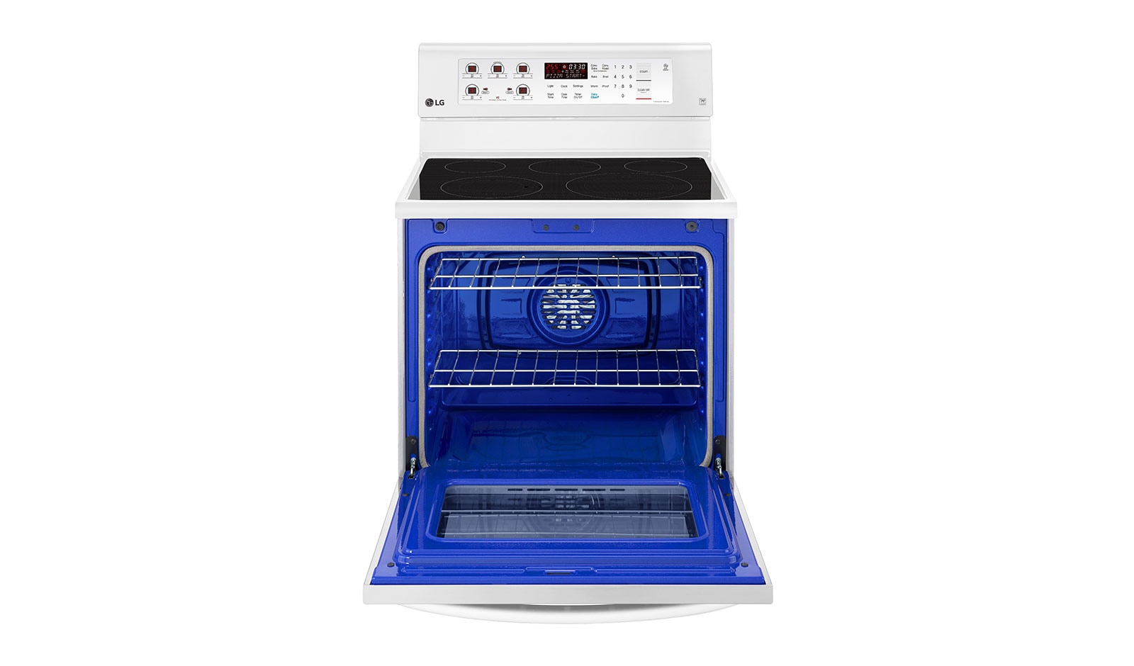 LG 6.3 cu.ft Electric Range with EasyClean® and True Convection, LRE3193SW