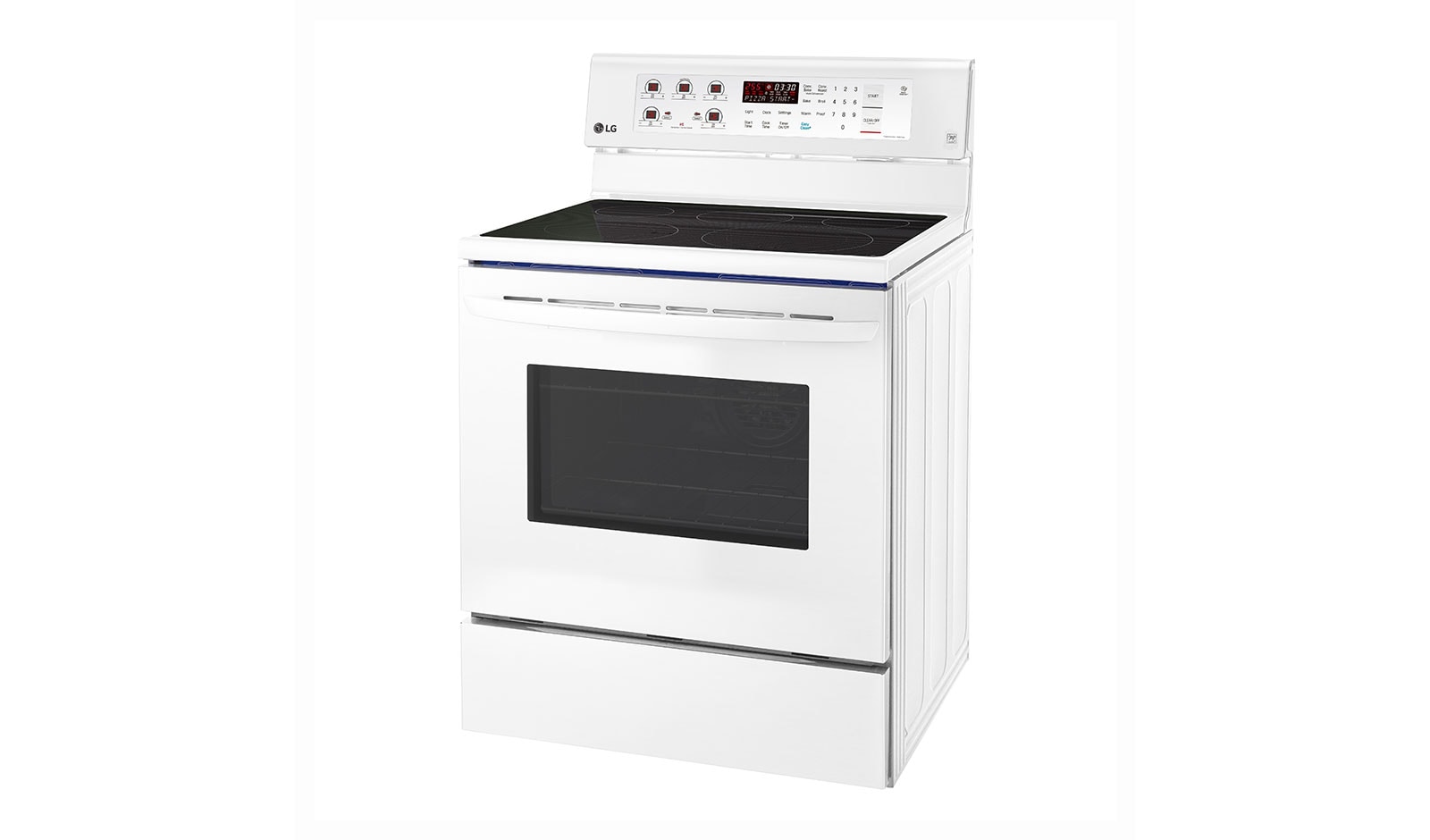 LG 6.3 cu.ft Electric Range with EasyClean® and True Convection, LRE3193SW