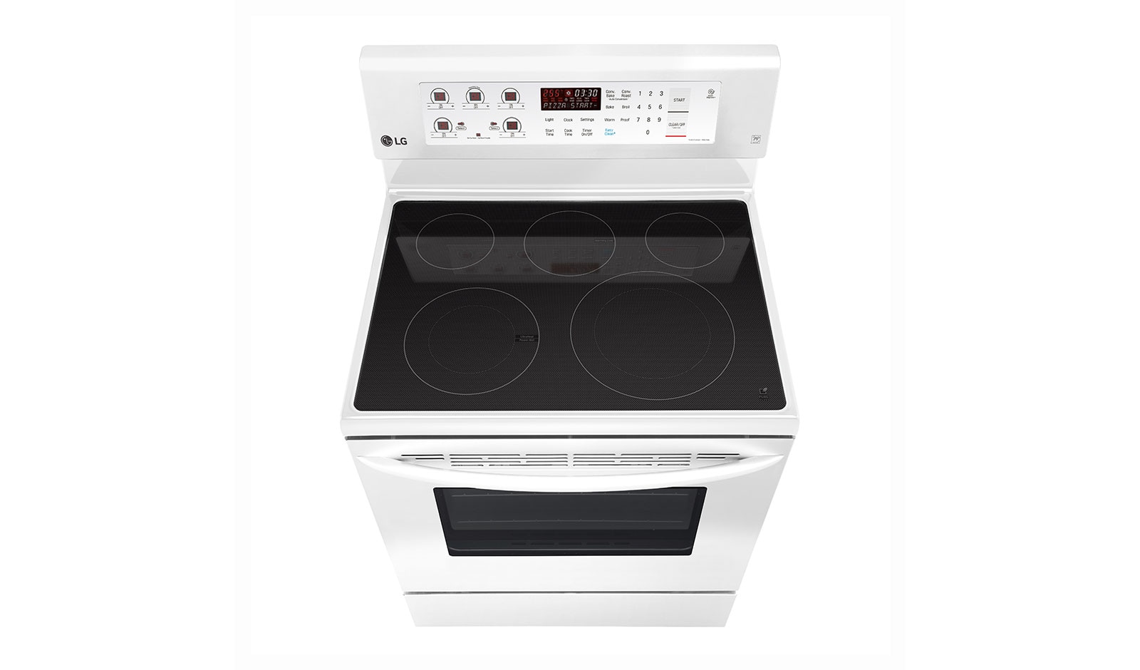 LG 6.3 cu.ft Electric Range with EasyClean® and True Convection, LRE3193SW