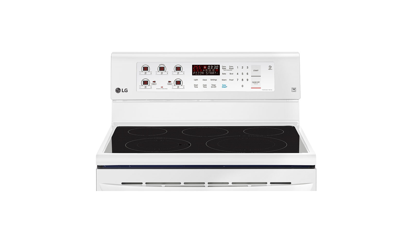 LG 6.3 cu.ft Electric Range with EasyClean® and True Convection, LRE3193SW