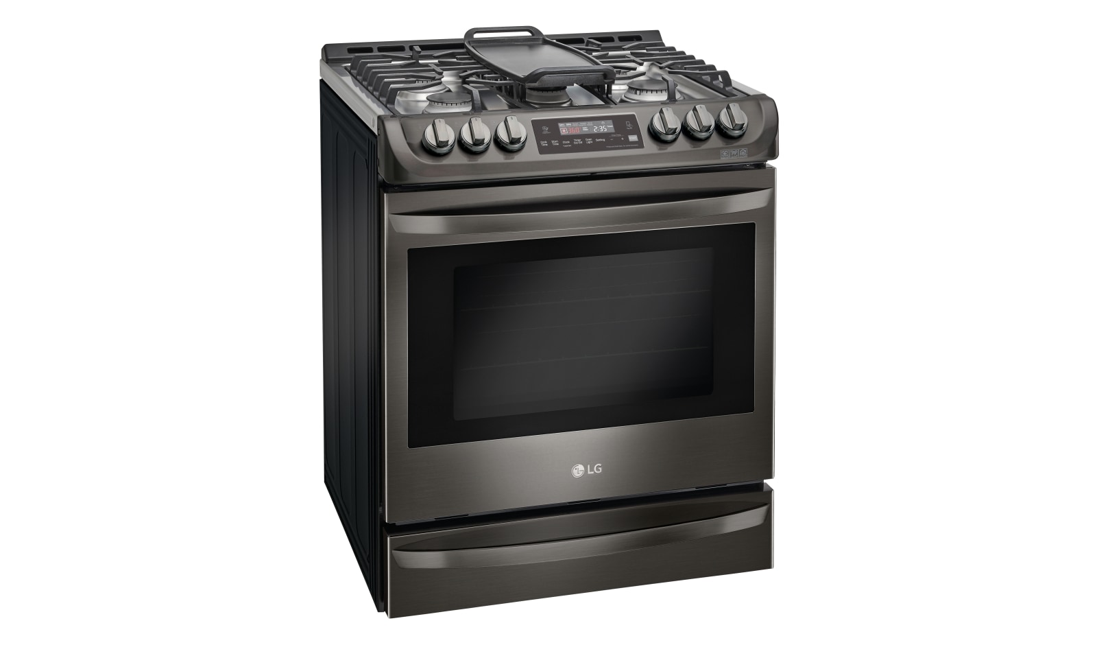 LG 6.3 cu. ft. Black Stainless Steel Series Gas Slide In Range With  ProBakeConvection™ , LSG5513BD