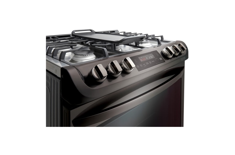 LG 6.3 cu. ft. Black Stainless Steel Series Gas Slide In Range With  ProBakeConvection™ , LSG5513BD