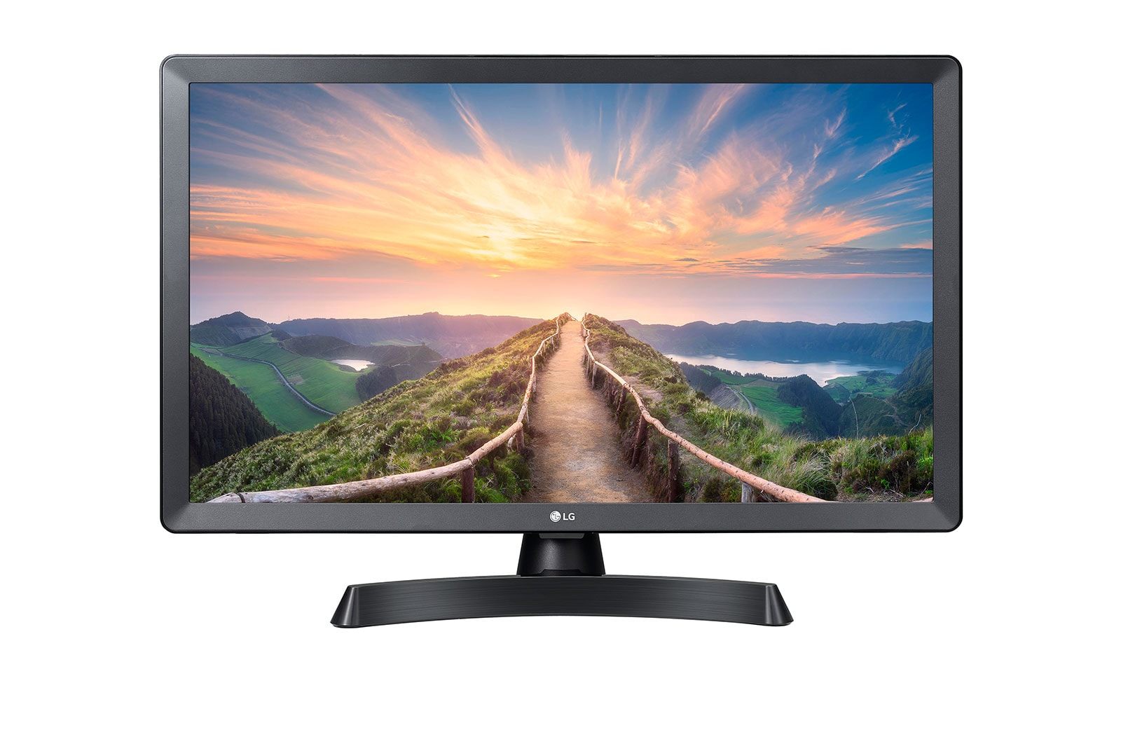 Front view with in-screen image