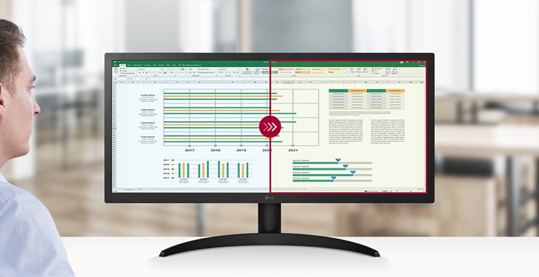 Reader Mode adjusts colour temperature and luminance that helps to lessen eye fatigue and provide eye comfort while reading documents on a monitor.